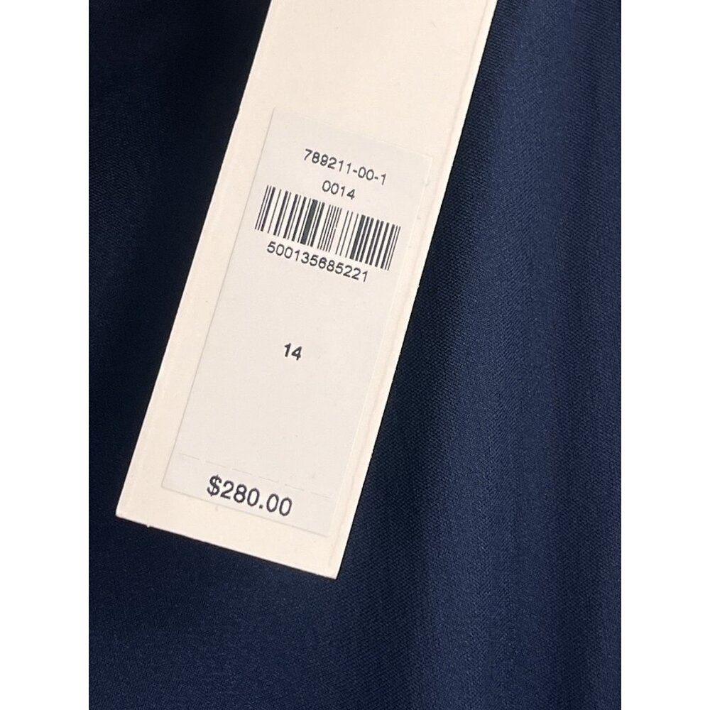 BANANA REPUBLIC Women's Navy Sleeveless Stretch Crepe Maxi Dress NWT 14 - Picture 5 of 10